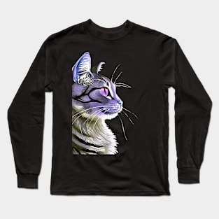 Space Cat Cute Cat Lover Gift Long Sleeve T-Shirt